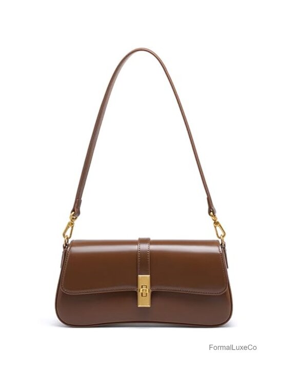 Handbags - Genuine Leather Hobo Bag | Evening Shoulder Bag | Underarm Handbag